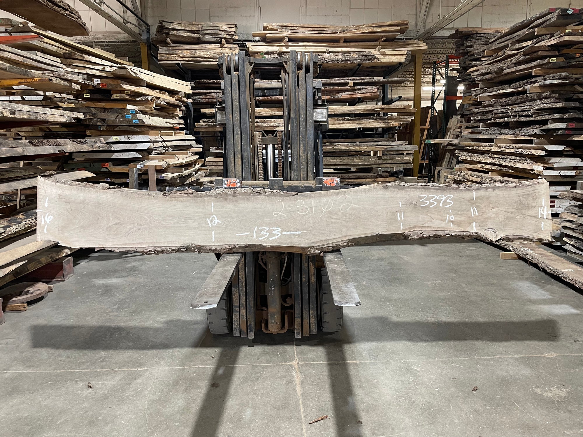 Black Walnut (3393) 133” L x 10-16” W x 2.5"