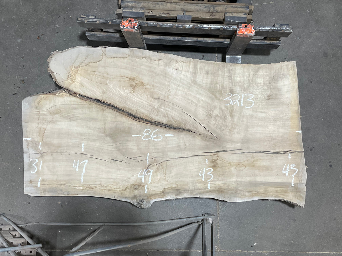Maple - (3213) 86" L x 31-49" W x 2.5 T
