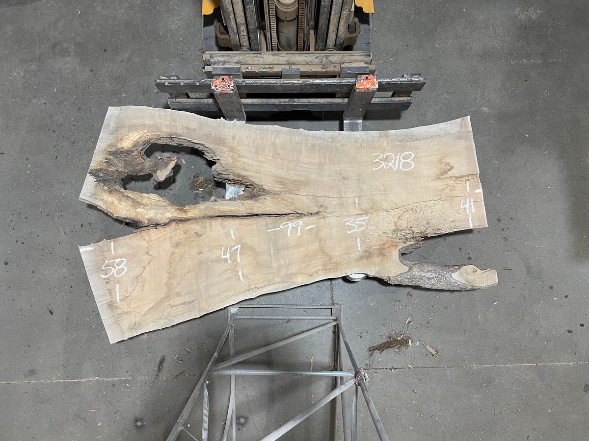 Maple - (3218) 99&quot; L x 35-58&quot; W x 2.75 T