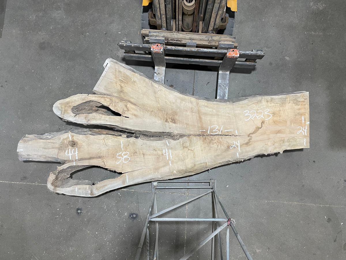 Maple - (3223) 131&quot; L x 24-58&quot; W x 3 T