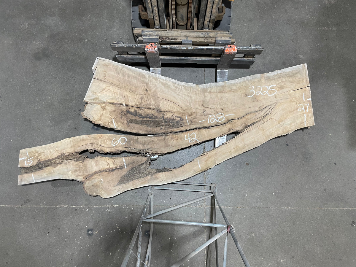 Maple - (3225) 127&quot; L x 15-55&quot; W x 3 T