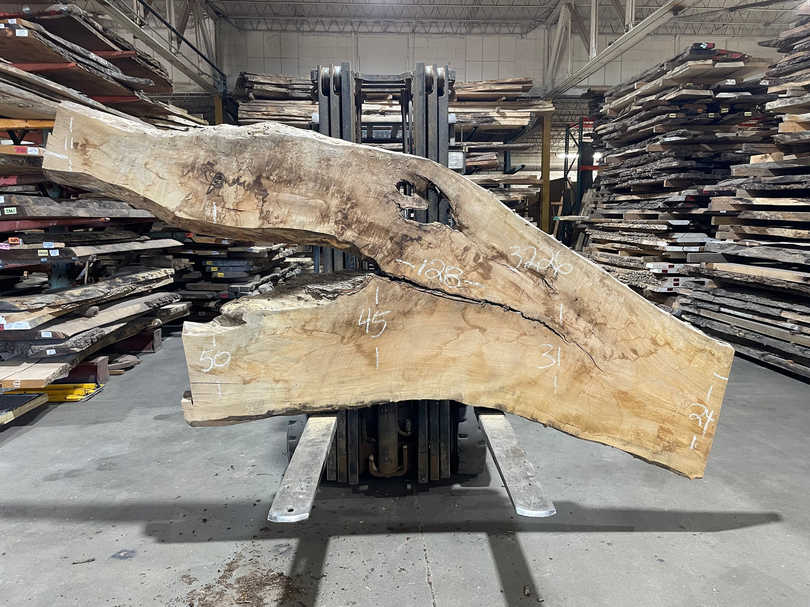 Maple - (3226) 128" L x 11-50" W x 3 T