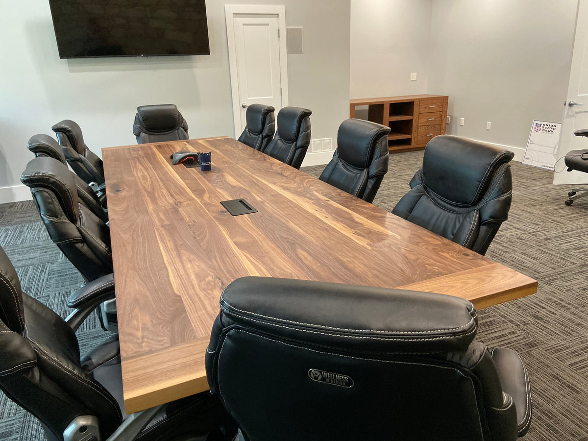 Dimensional Black Walnut Conference Table