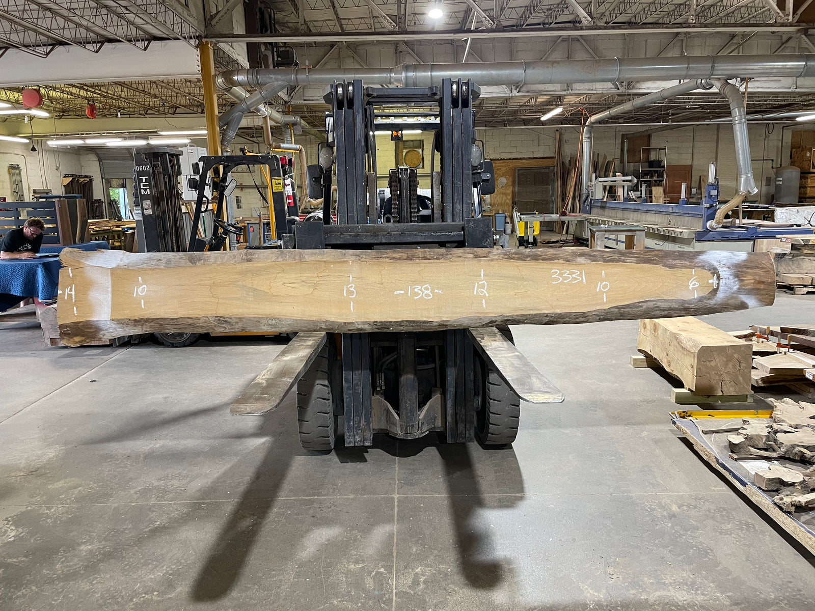 Sycamore (3331) 138” L x 6-14” W x 2.5” T