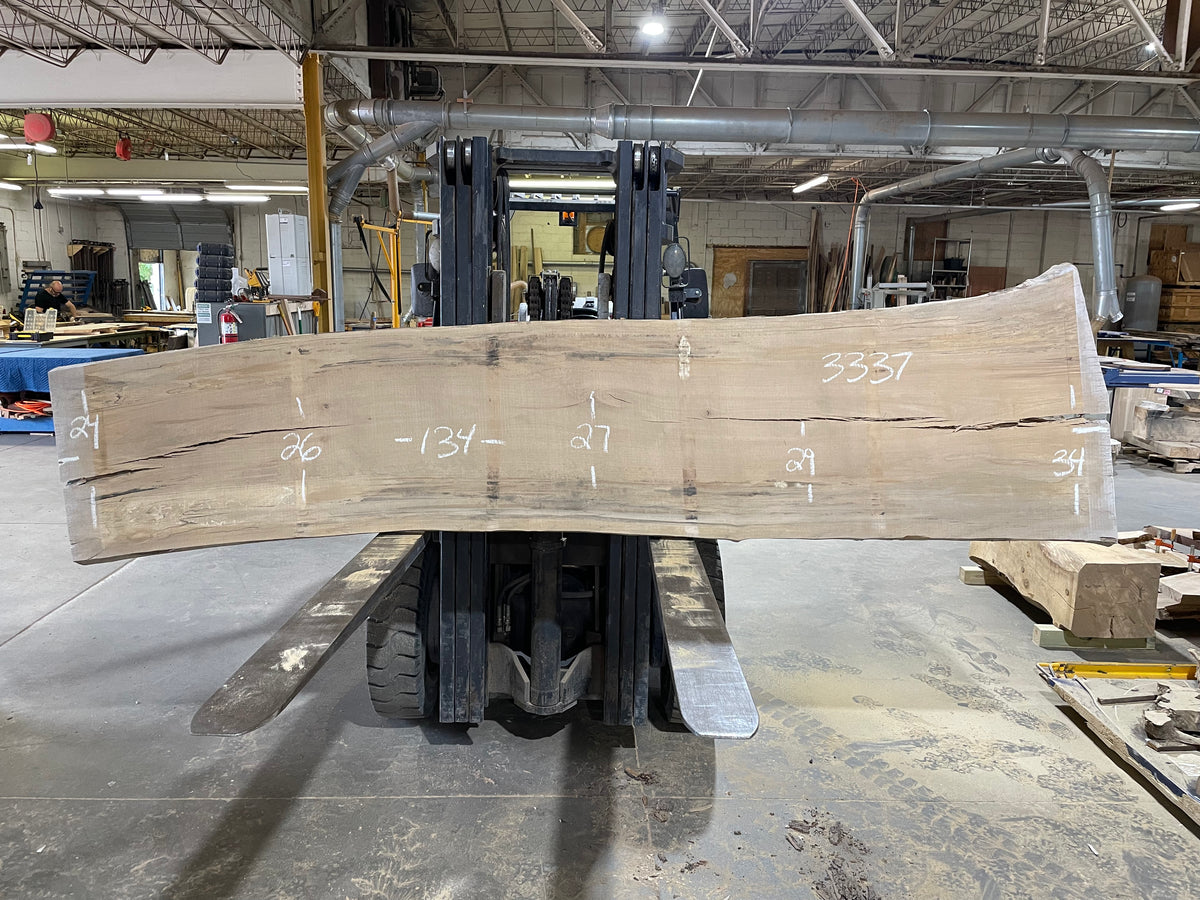 Sycamore (3337) 134” L x 24-34” W x 2.5” T