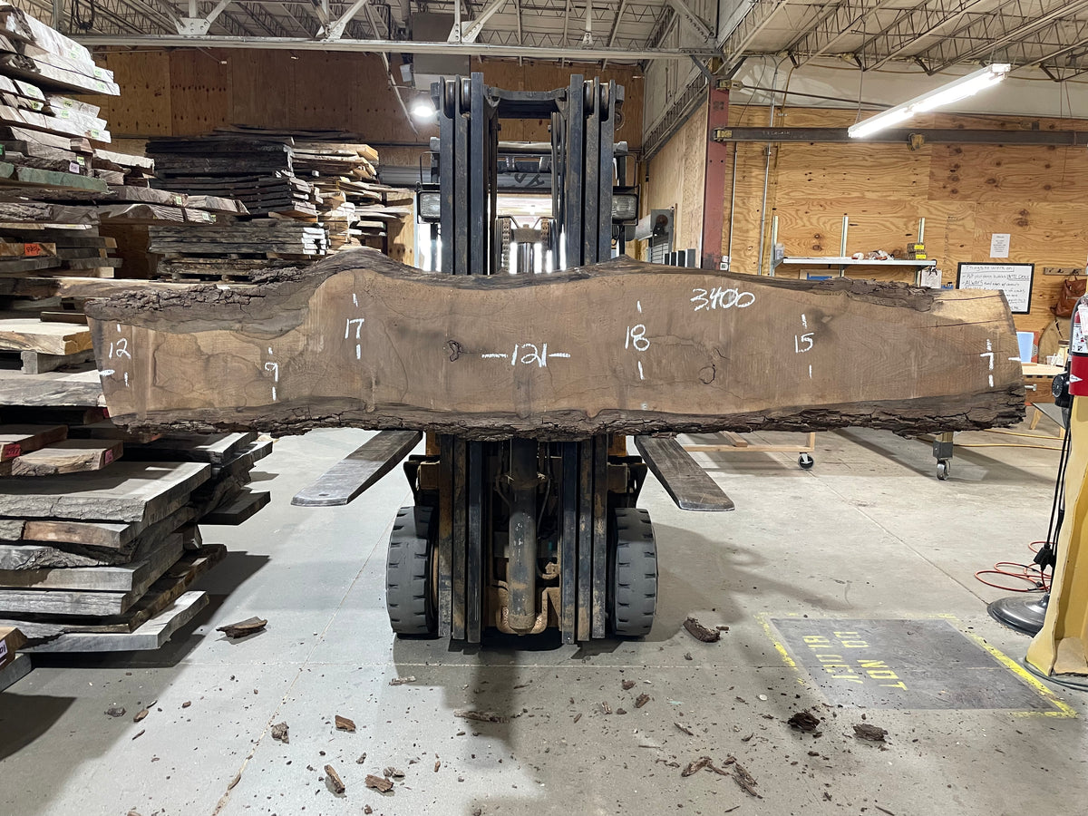 BLACK WALNUT (3400) 121” L x 7-18” W x 2.5” T