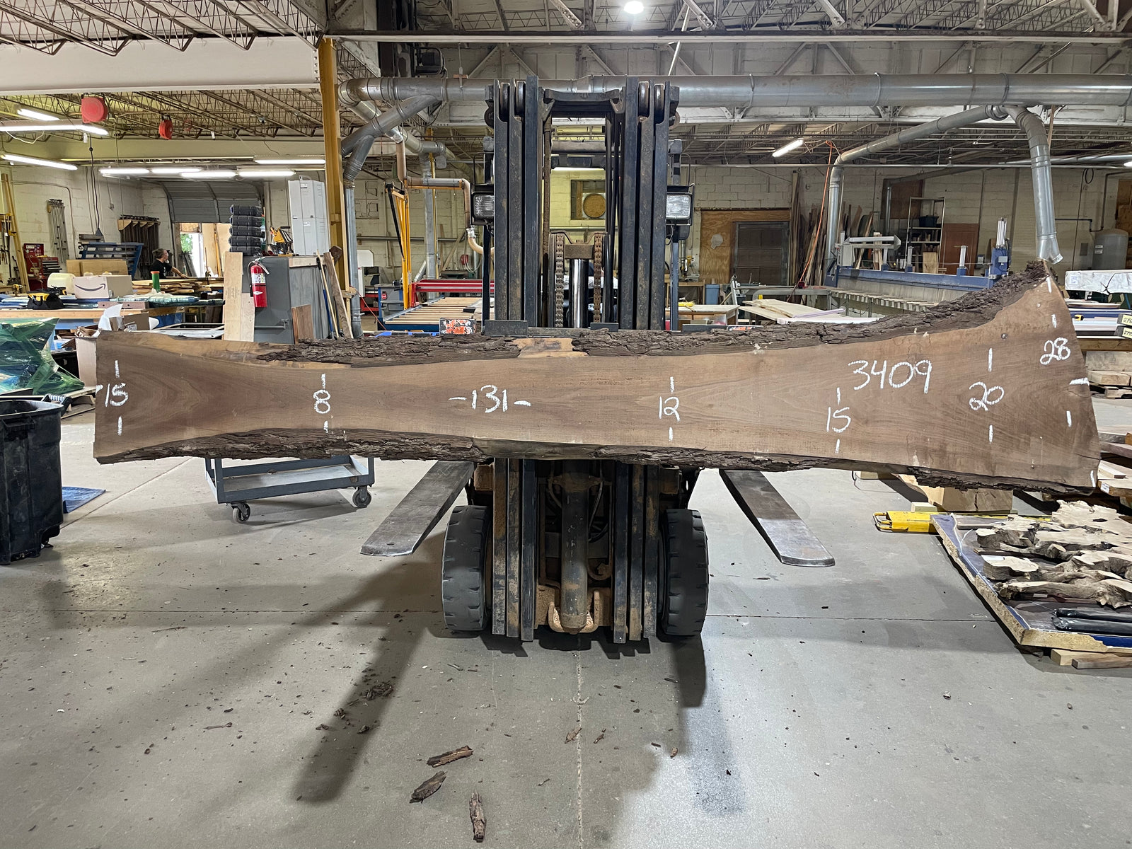 BLACK WALNUT (3409) 131” L x 8-28” W x 2.5” T