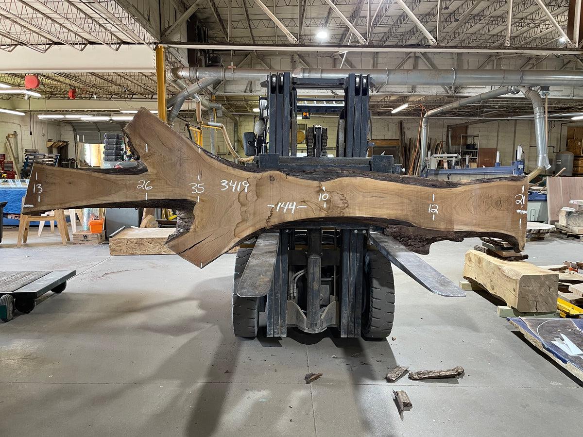 BLACK WALNUT (3419) 144” L x 10-35” W x 2.5” T