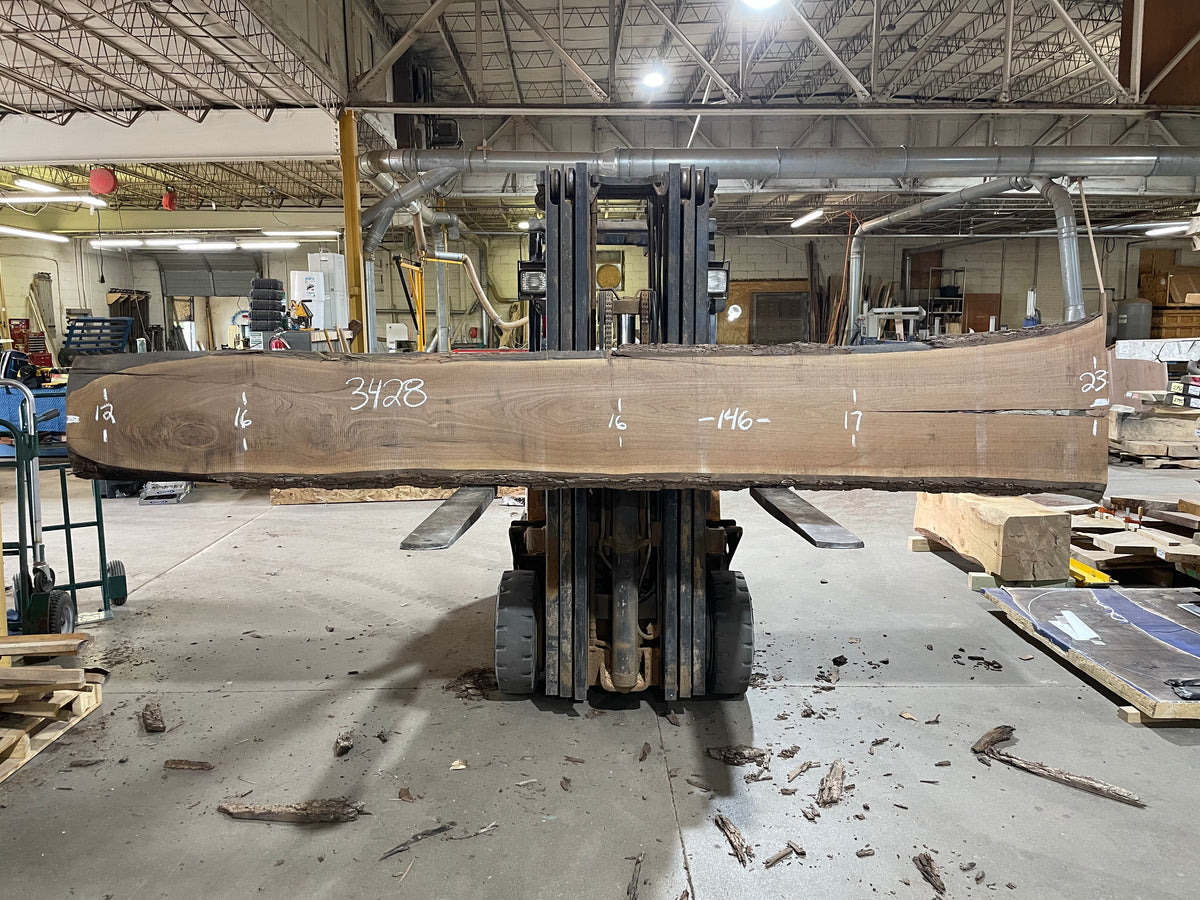 BLACK WALNUT (3428) 146” L x 12-23” W x 2.5” T