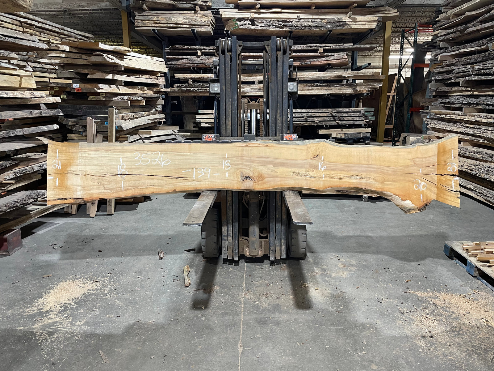 Sweet Gum (3526) 139" L x 15-23" W x 2" T