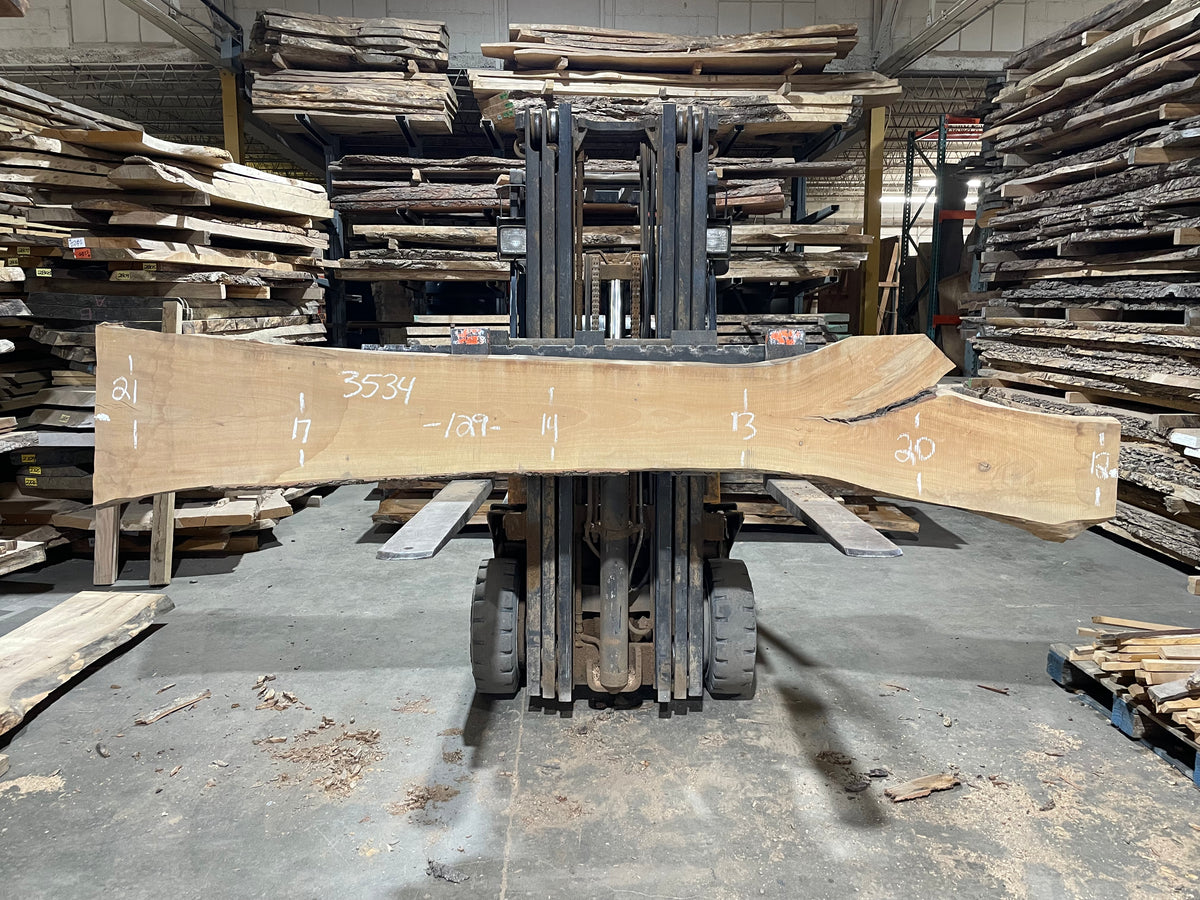 Sweet Gum (3534) 129&quot; L x 12-21&quot; W x 2.25&quot; T