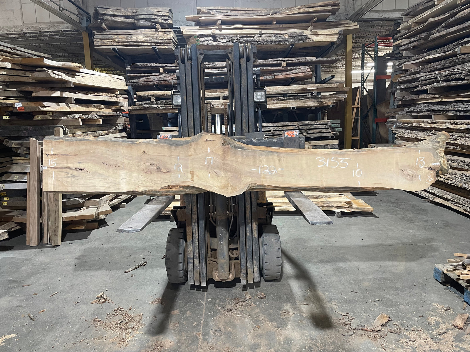 Rock Maple - (3155) 122" L x 10-17" W x 2.5" T