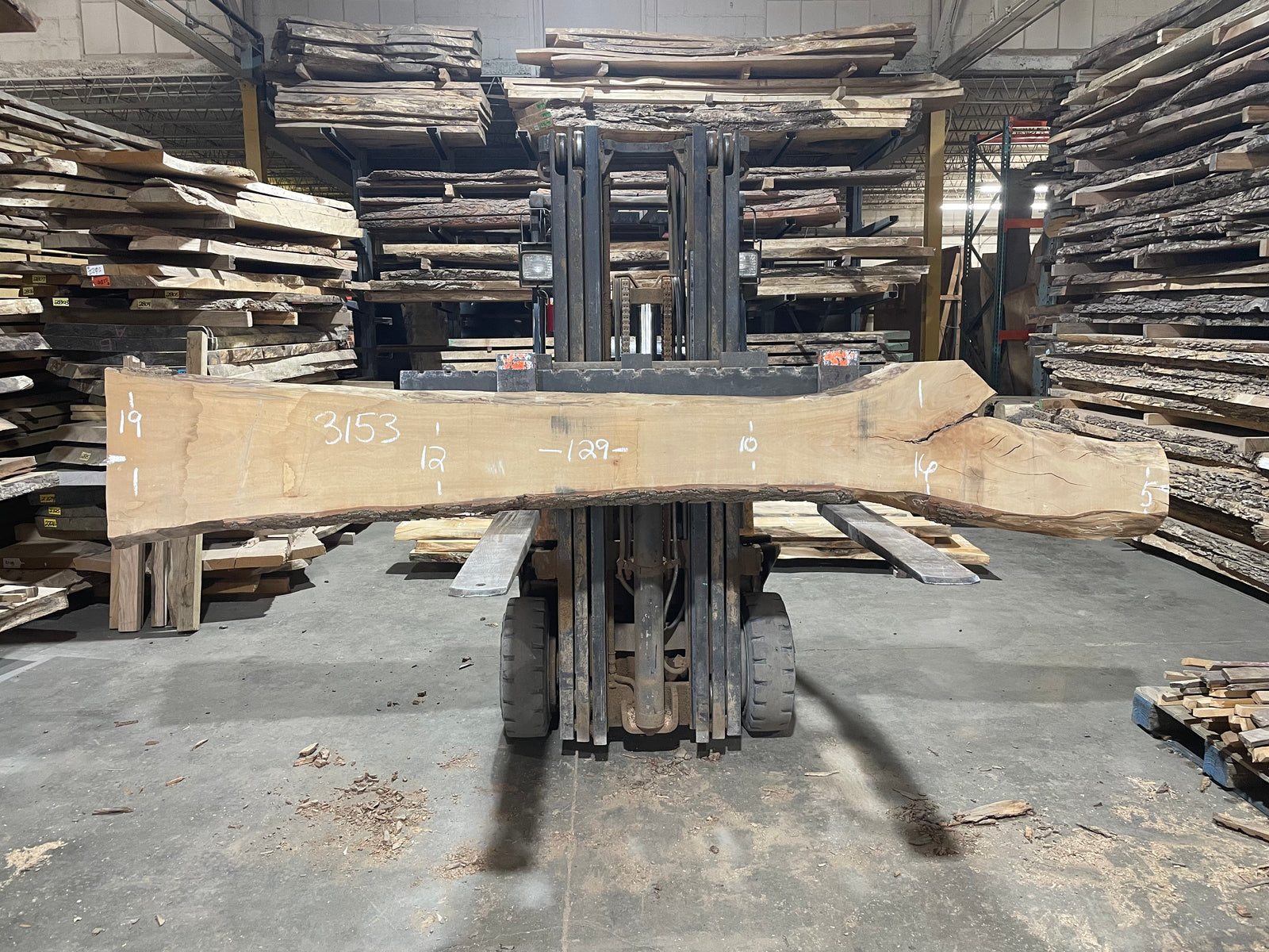 Rock Maple - (3153) 129" L x 5-19" W x 2.5" T