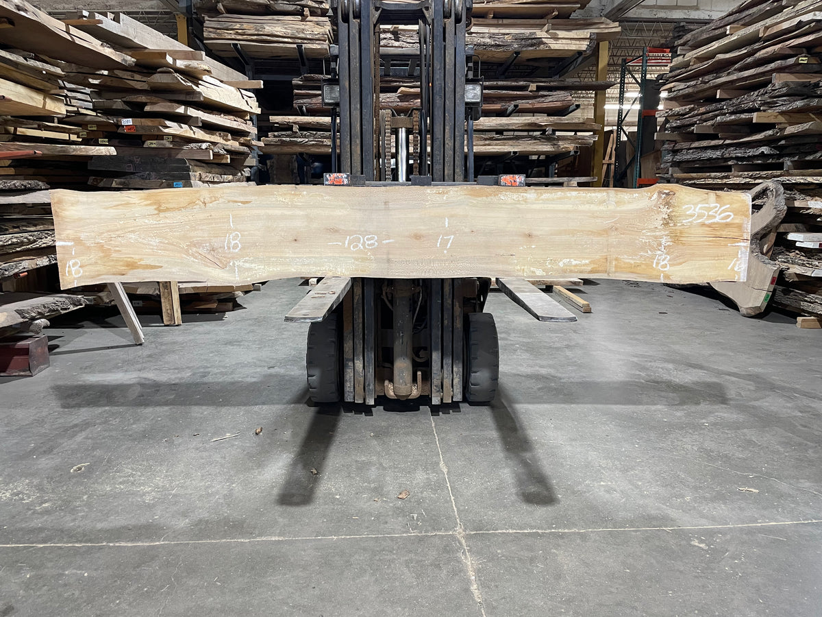 Sycamore (3536) 129” L x 15-17” W x 2.5” T