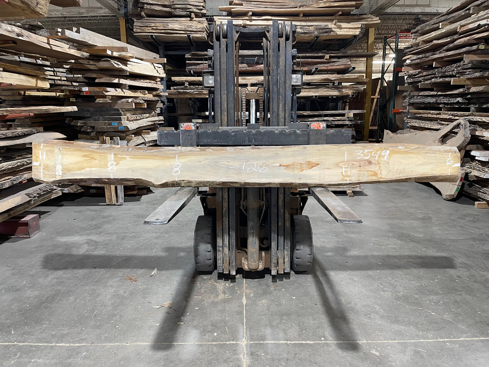 Sycamore (3549) 126” L x 6-11” W x 2.25” T