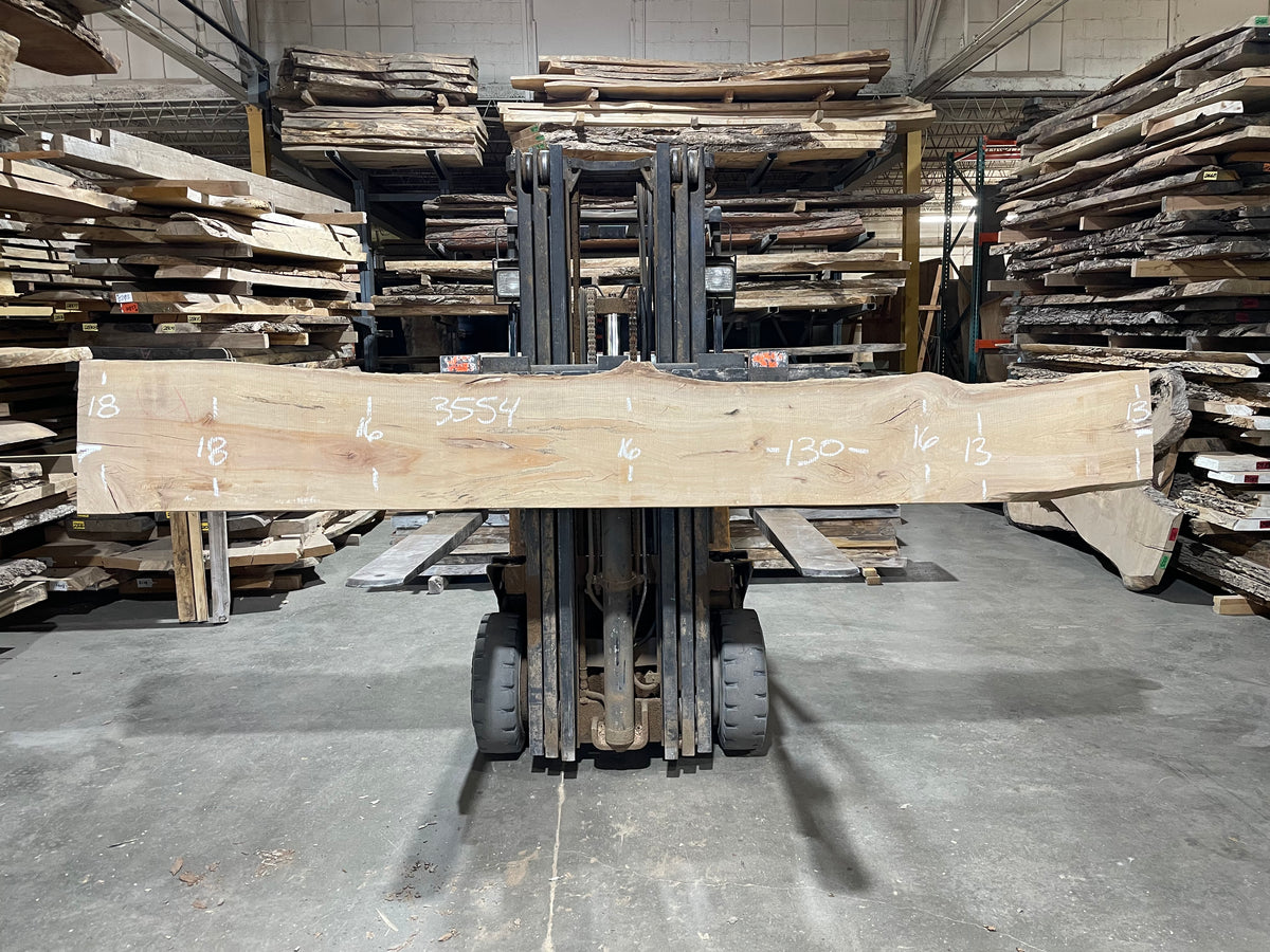 Sycamore (3554) 130” L x 13-18” W x 2.5” T