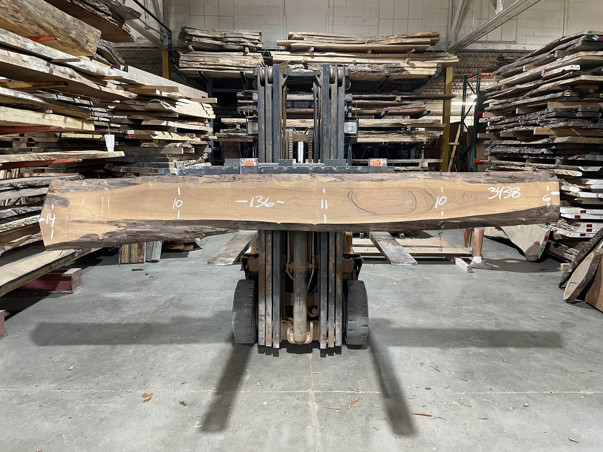 BLACK WALNUT (3438) 136” L x 6-14” W x 2.5” T