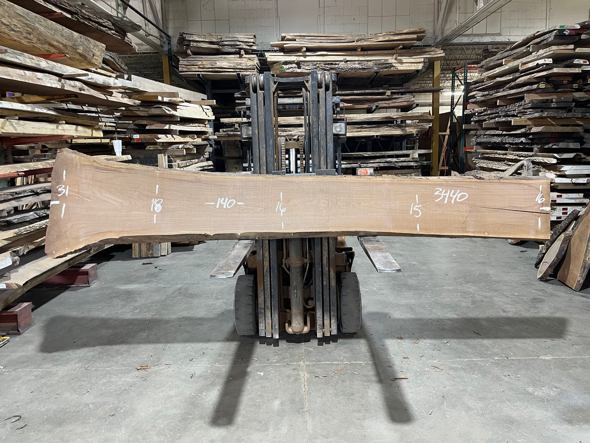 BLACK WALNUT (3440) 140” L x 15-31” W x 2.5” T