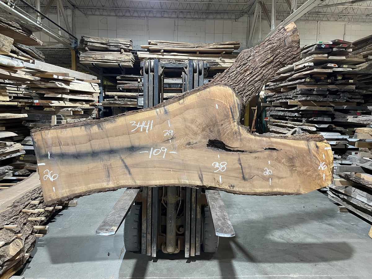 BLACK WALNUT (3441) 109” L x 16-38” W x 2.5” T