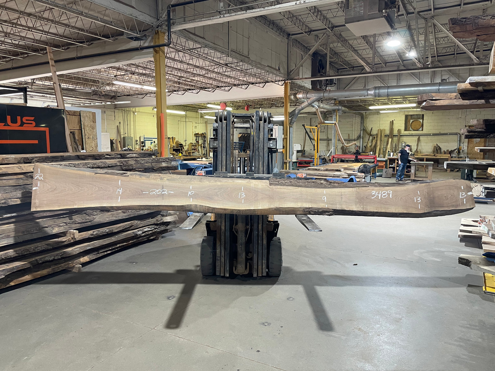 BLACK WALNUT (3489) 202” L x 9-22” W x 3” T