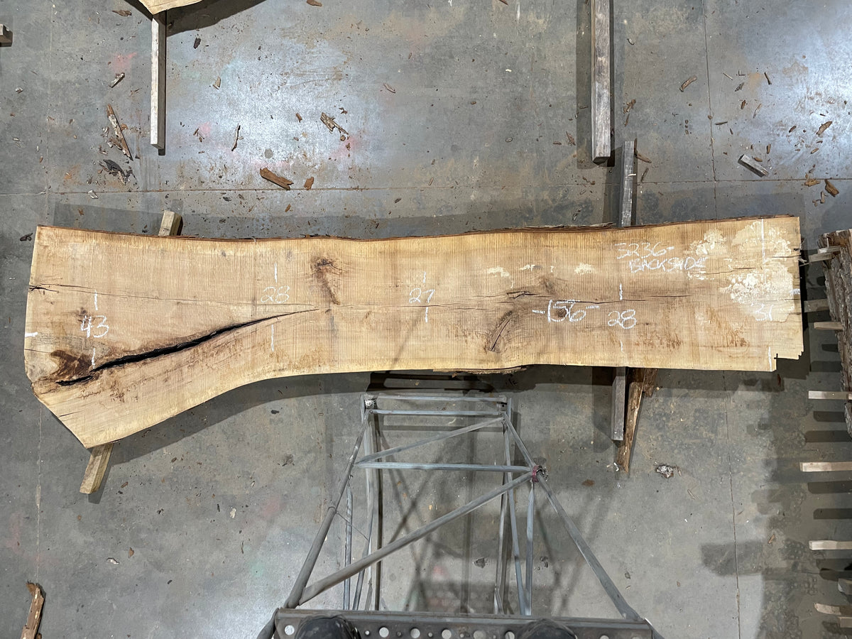 Pecan - (3236) 156" L x 27-42" W x 2.75 T (BOOKMATCH)