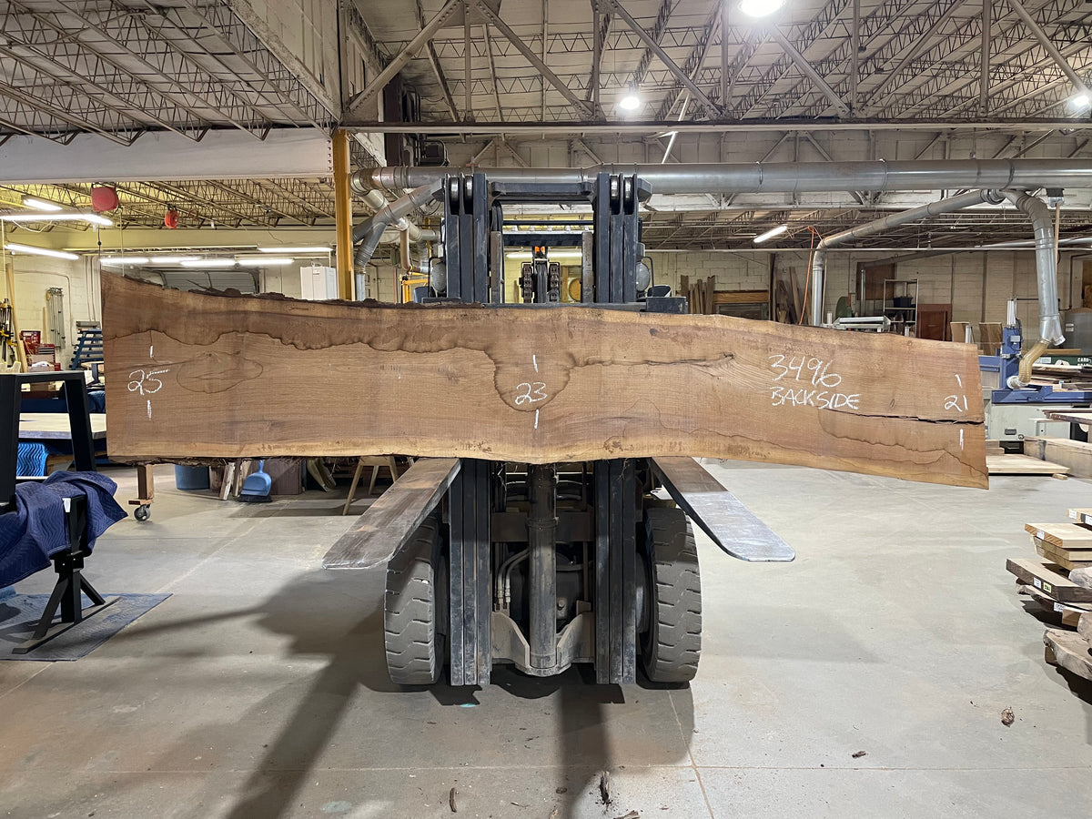 BLACK WALNUT (3496) 129” L x 20-26” W x 2.5” T