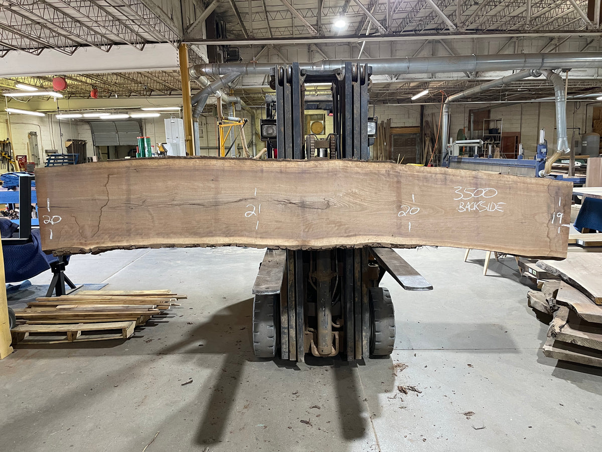 BLACK WALNUT (3500) 132” L x 19-21” W x 2.5” T