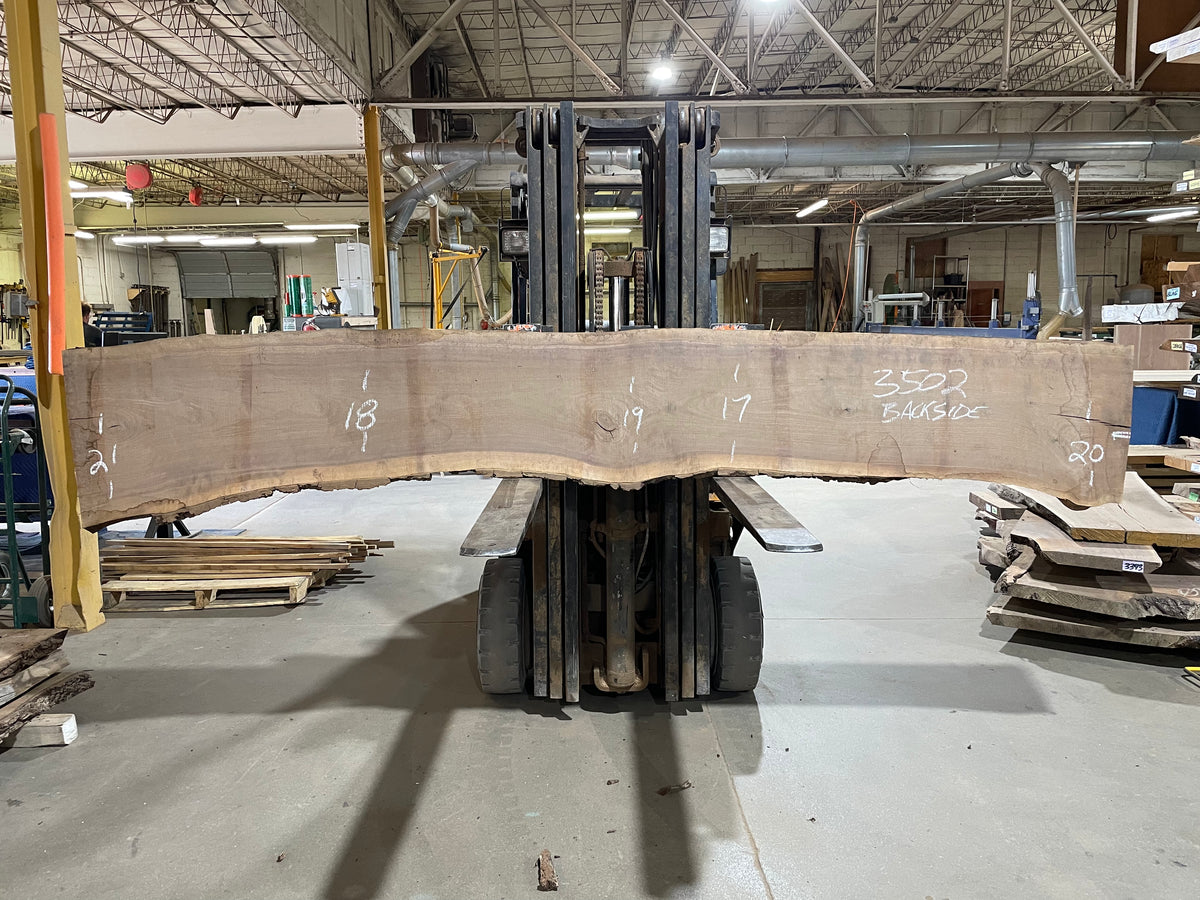 BLACK WALNUT (3502) 132” L x 14-21” W x 2.5” T