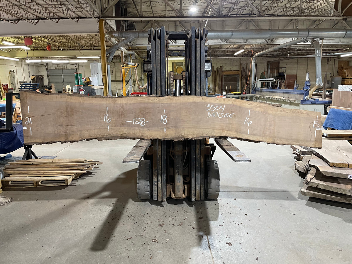 BLACK WALNUT (3504) 128” L x 9-18” W x 2.5” T