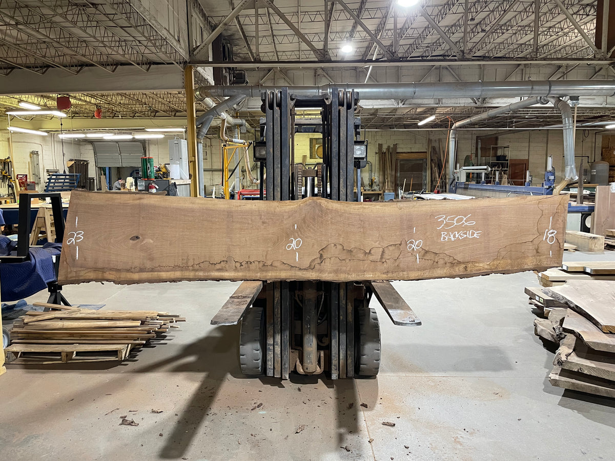 BLACK WALNUT (3506) 129” L x 14-20” W x 2.5” T
