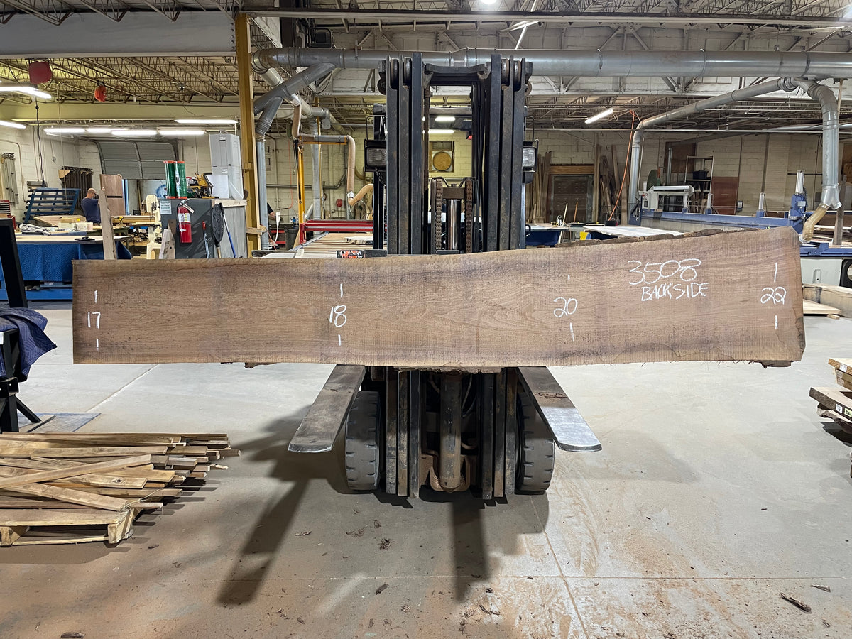 BLACK WALNUT (3508) 122” L x 14-21” W x 2.5” T