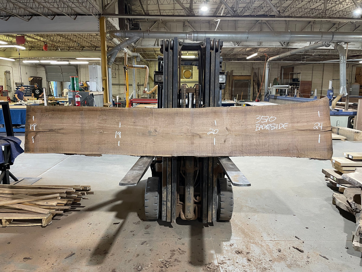BLACK WALNUT (3510) 122” L x 19-23” W x 2.5” T