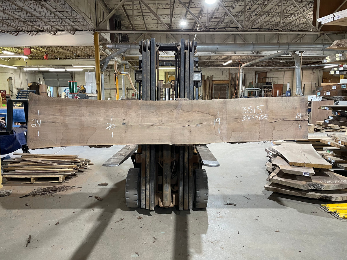 BLACK WALNUT (3515) 122” L x 18-22” W x 2.5” T