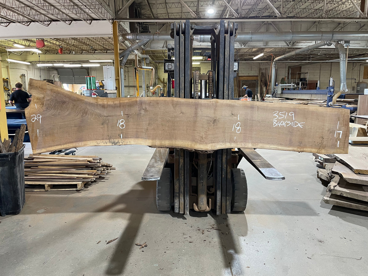 BLACK WALNUT (3519) 124” L x 15-21” W x 2.5” T