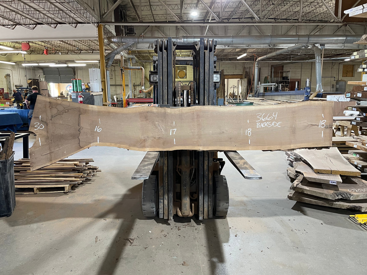 BLACK WALNUT (3664) 123” L x 14-29” W x 2.5” T
