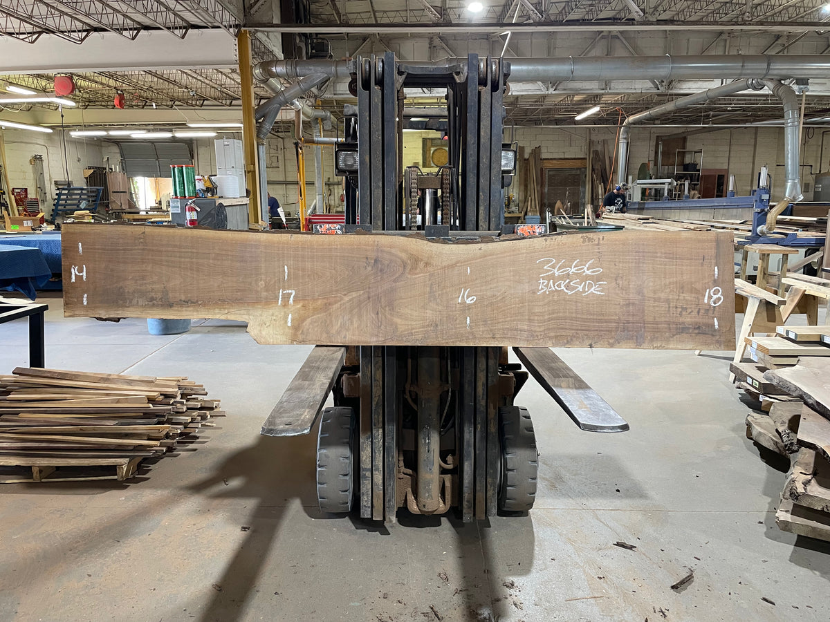BLACK WALNUT (3666) 105” L x 6-14” W x 2.5” T