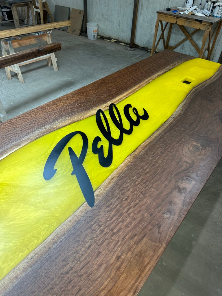 Black Walnut Epoxy River Conference Table