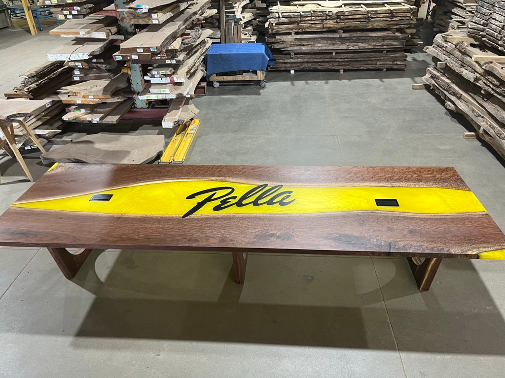 Black Walnut Epoxy River Conference Table
