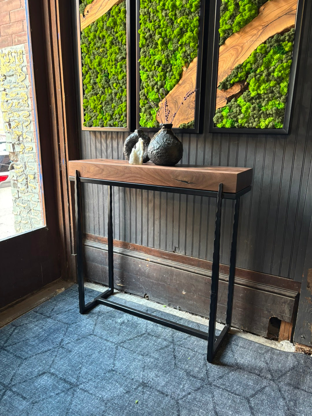 Black Walnut Entryway Table