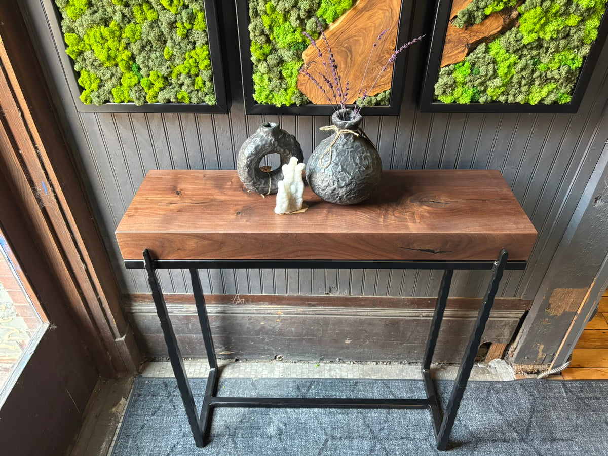 Black Walnut Entryway Table