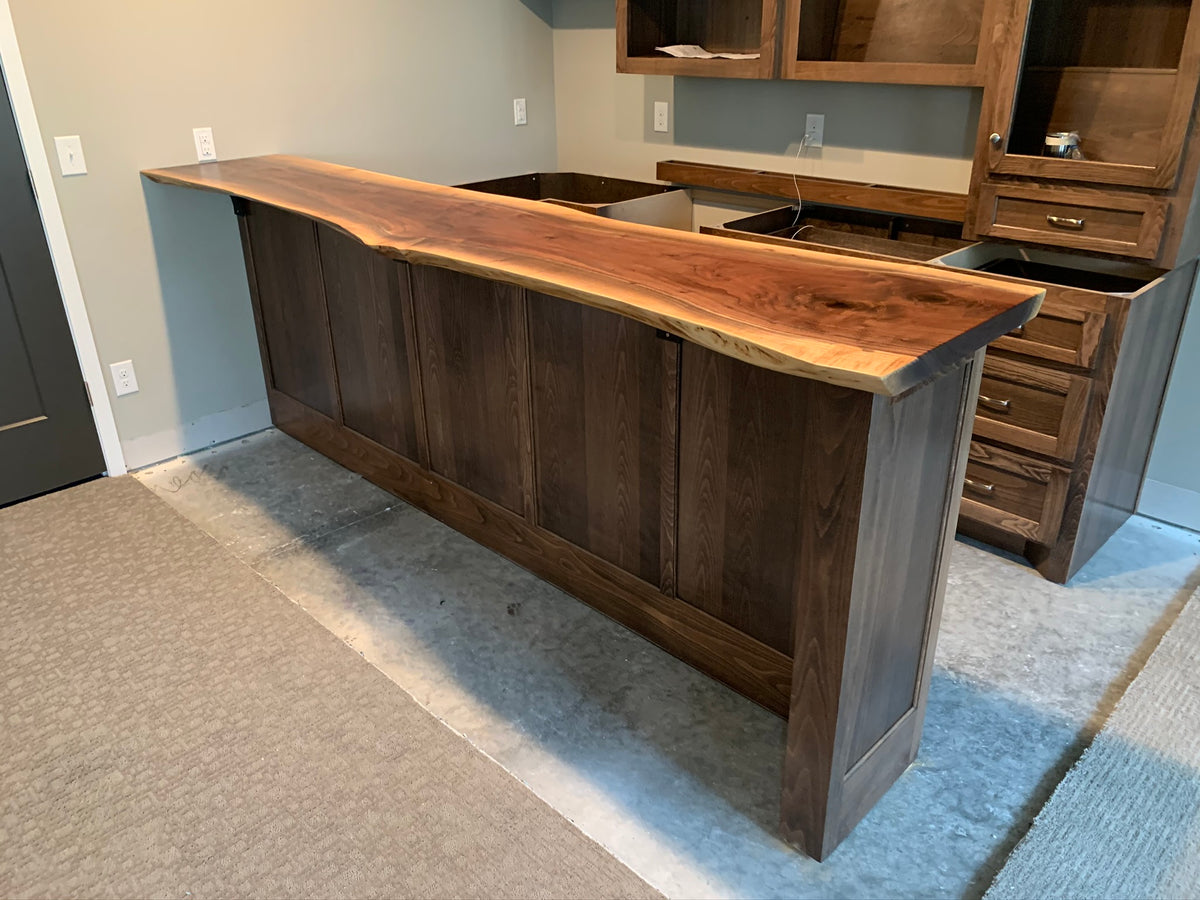 Double Live Edge Bar Top