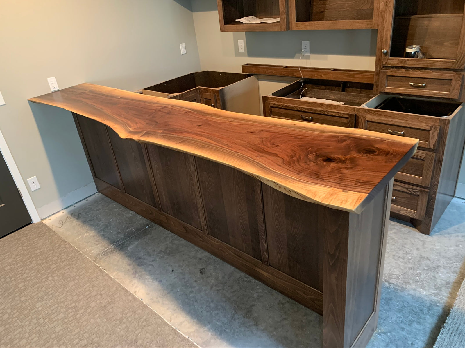 Double Live Edge Bar Top