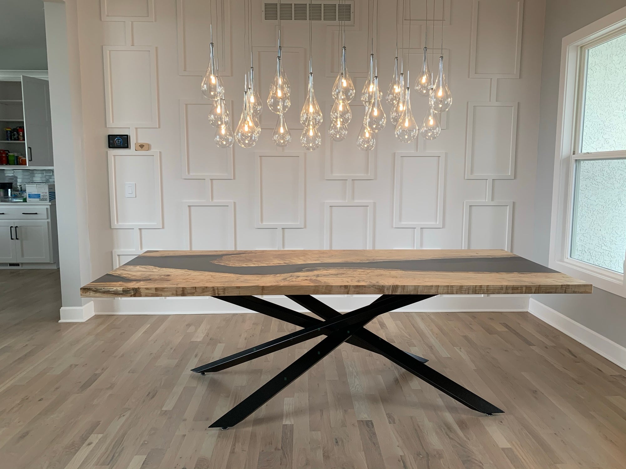 Maple Epoxy River Dining Table