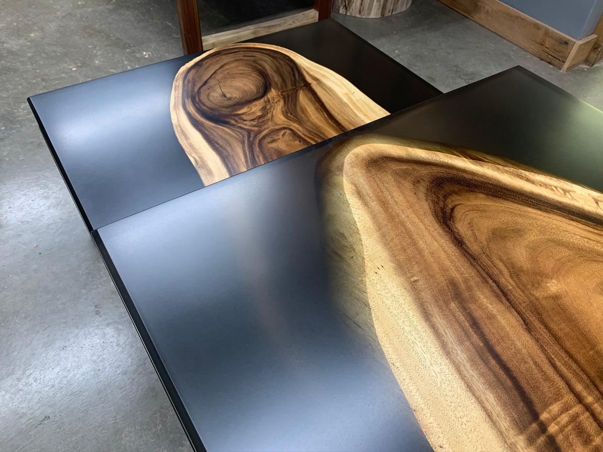 Epoxy Casted Monkey Pod Table