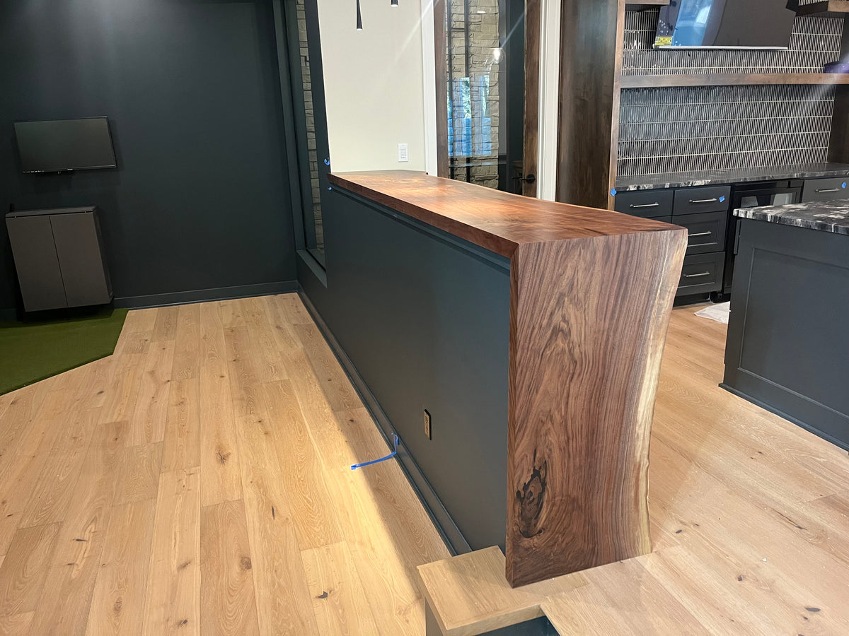 Walnut Waterfall Bartop
