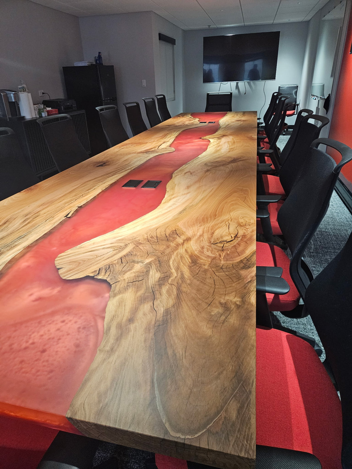 Sycamore Epoxy River Conference Table