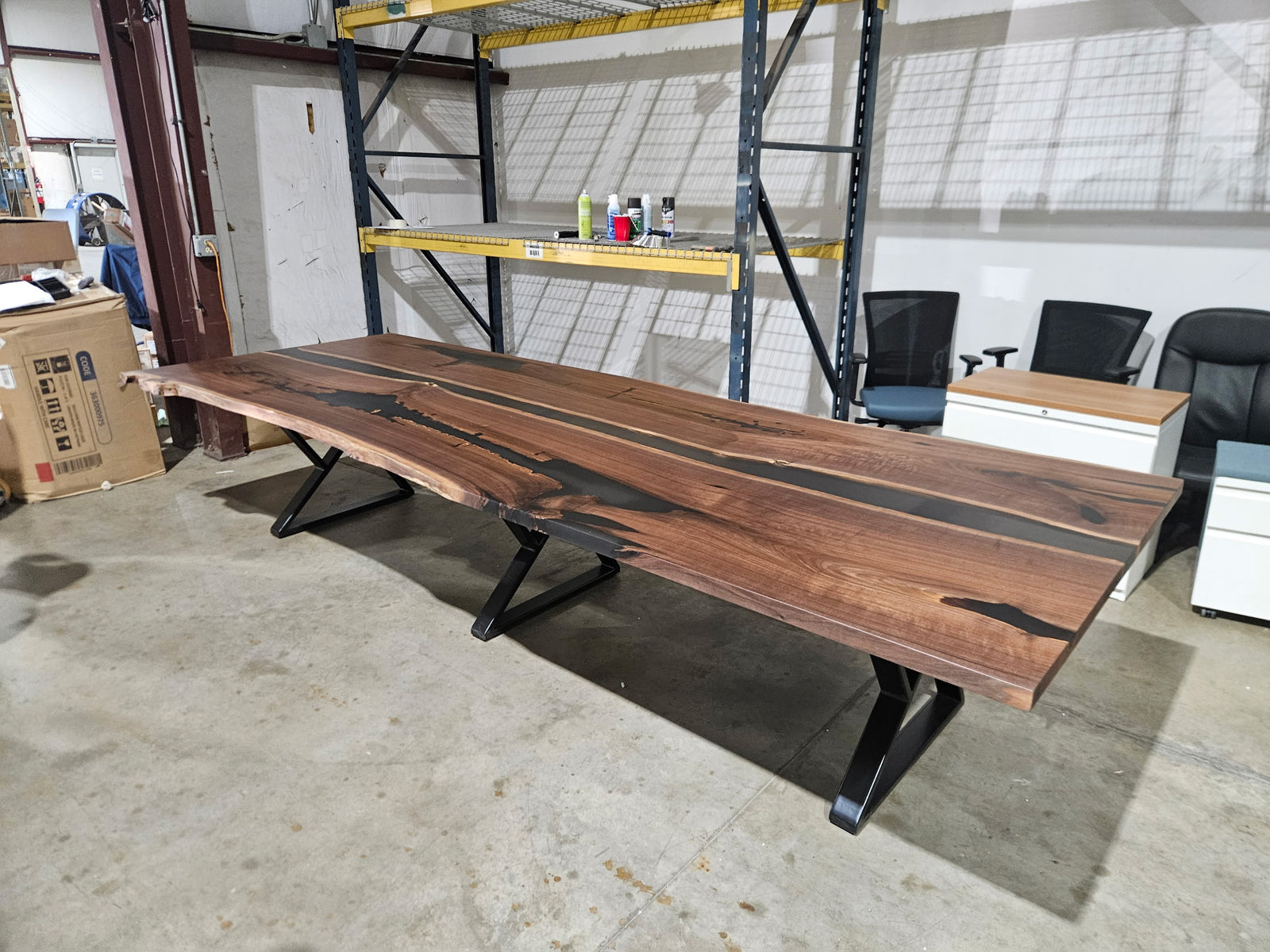 Black Walnut River Conference Table