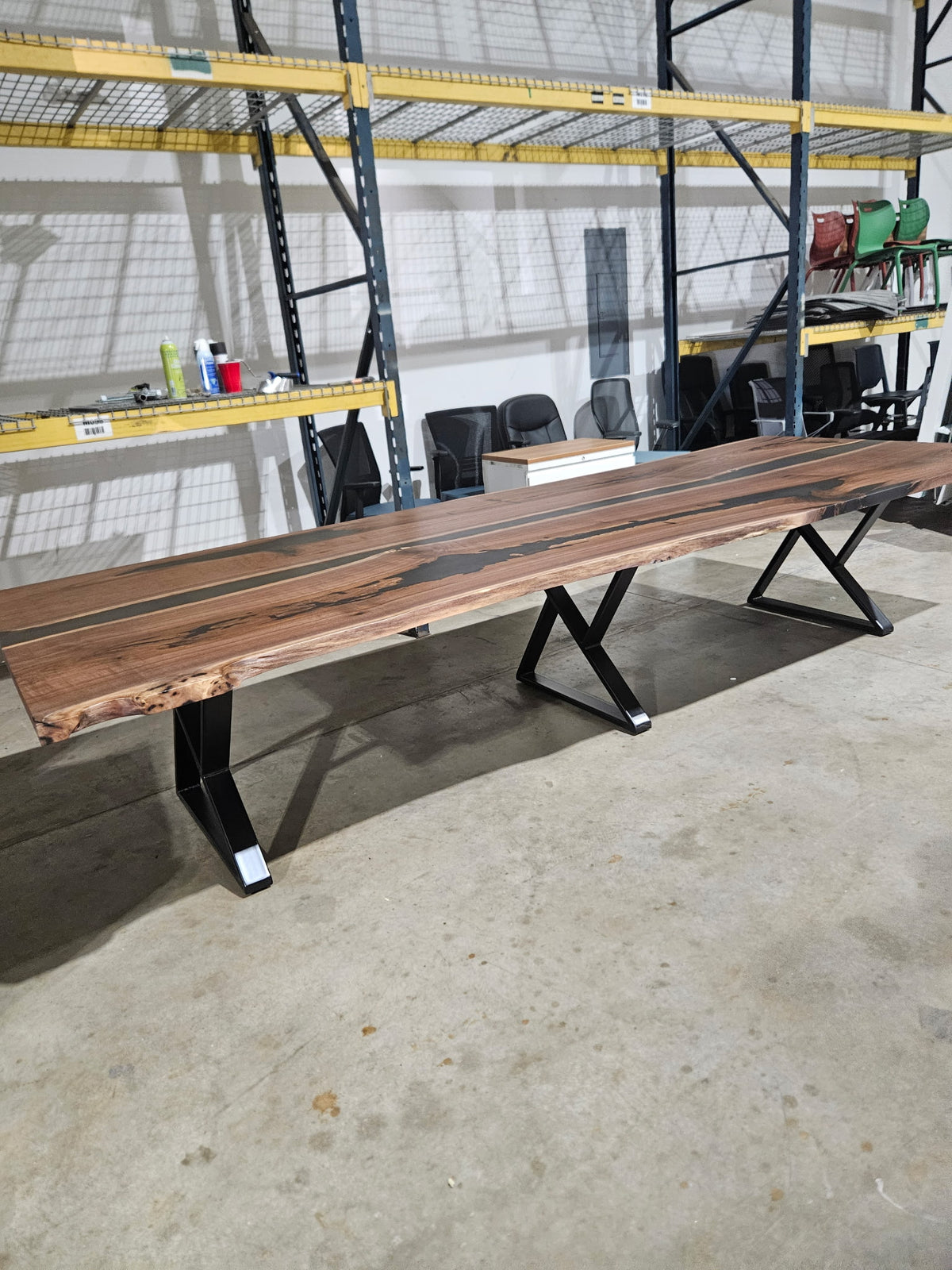 Black Walnut River Conference Table