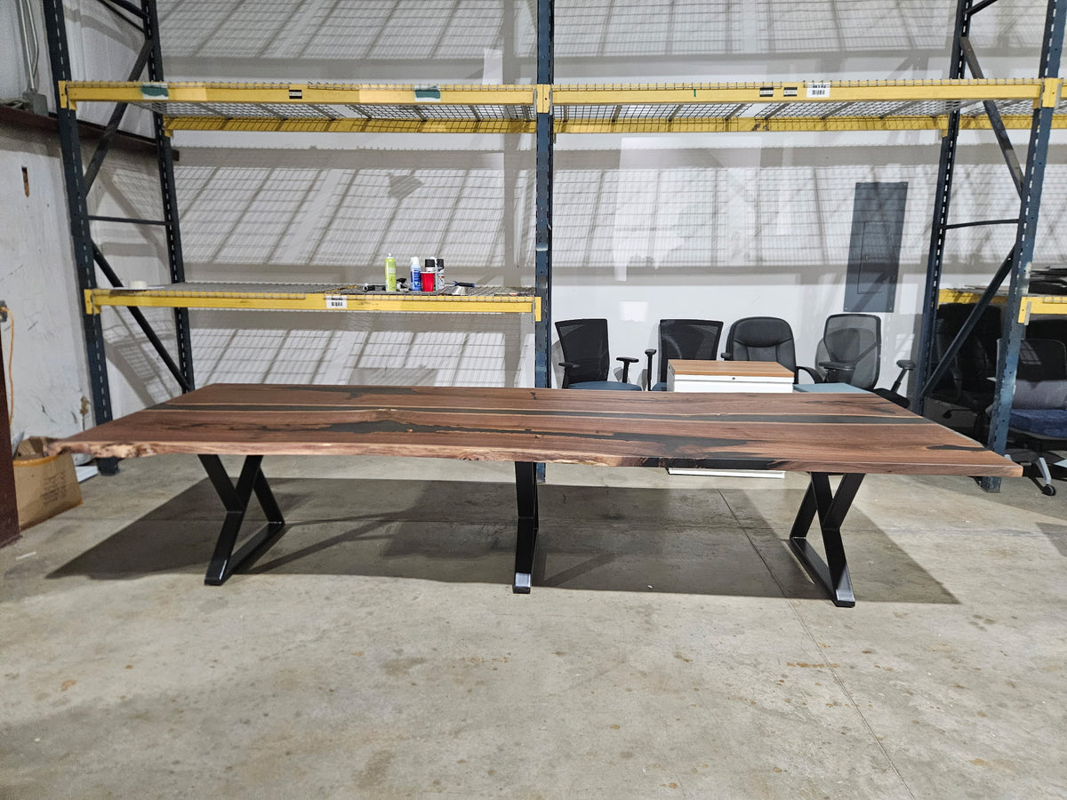 Black Walnut River Conference Table