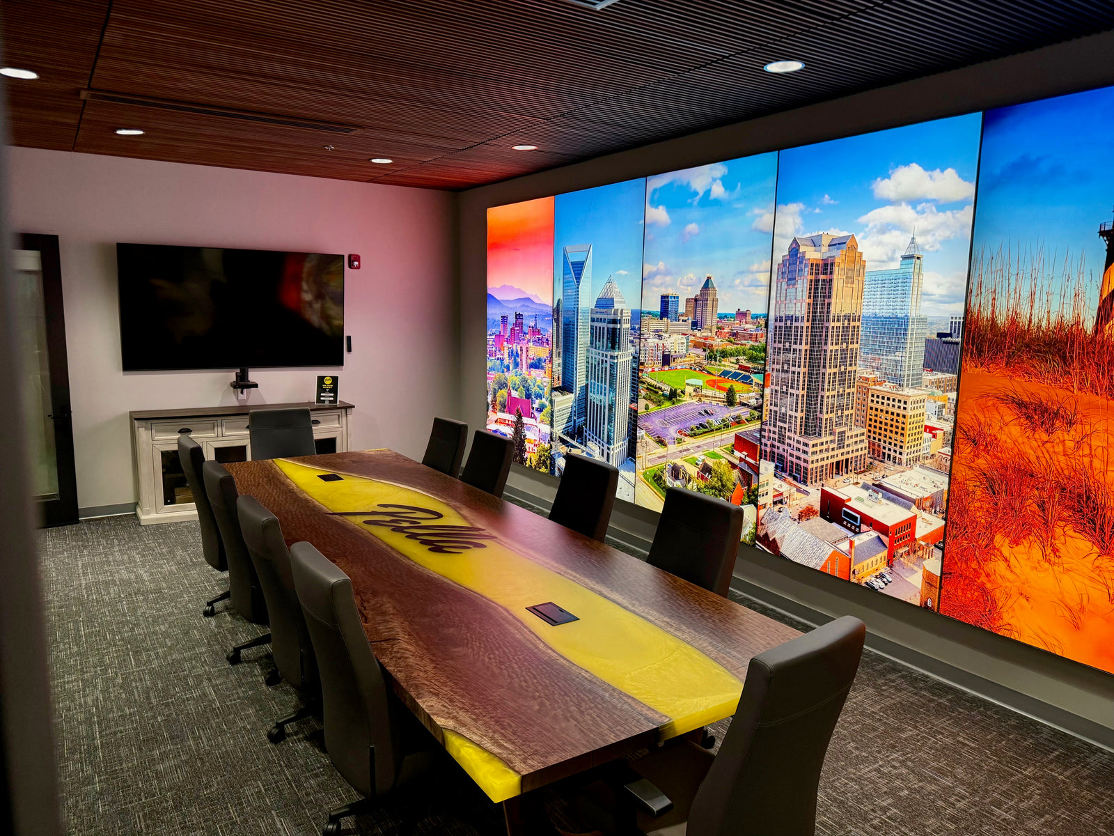 Black Walnut Epoxy River Conference Table